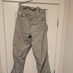 Men's Striped Gray Pants